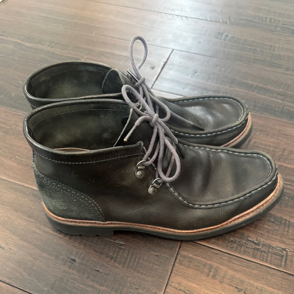 Men’s Clark’s Trace ramble leather black chukka business casual boots size 10.5 - Picture 7 of 10